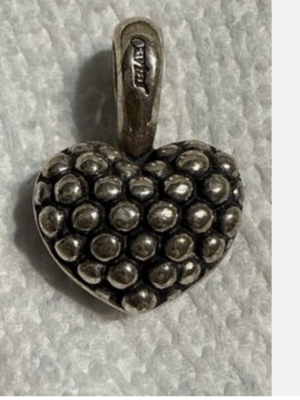 LAGOS Silver Cavier Heart Pendant Necklace